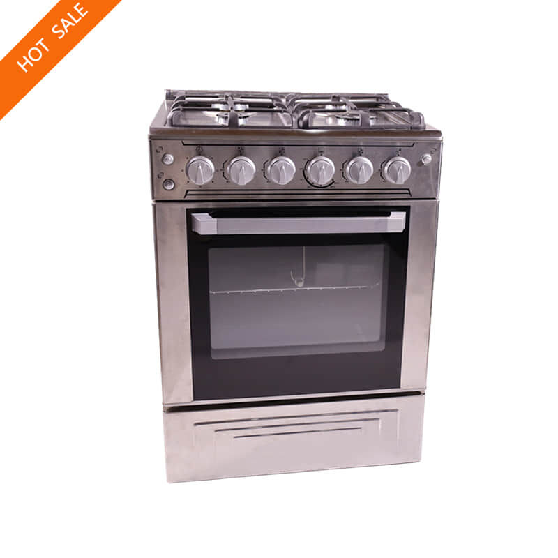 24 Inch Stainless Steel Body Auto Ignition Gas Oven Free Standing Gas Stove Kitchen Stove