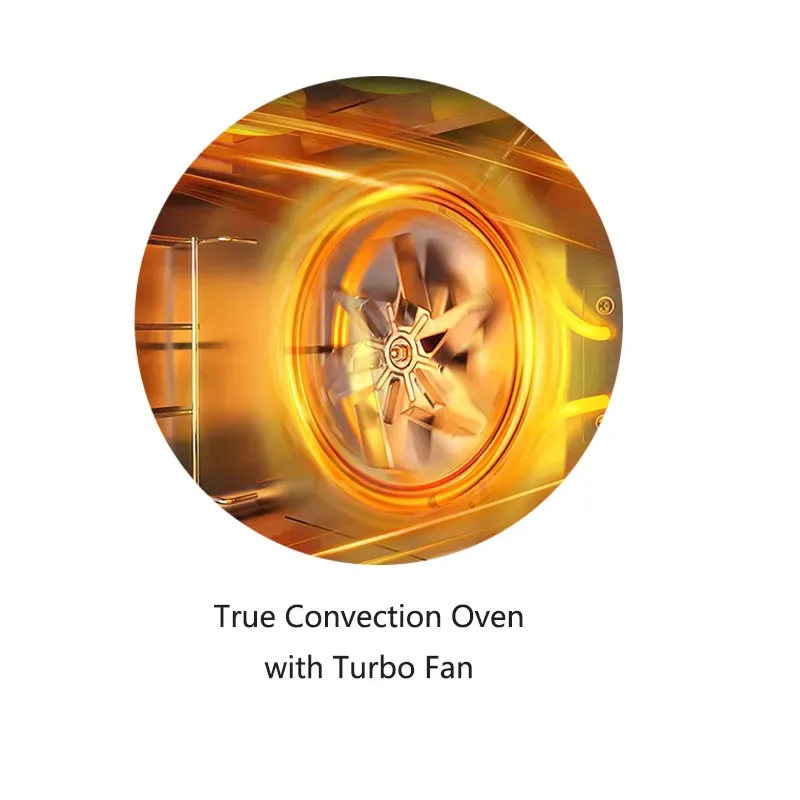 60cm gas burner with oven black color gas range-4