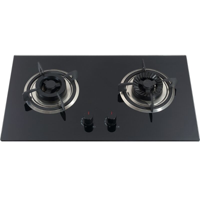 GS2G23 Factory Price Built in 2 Burner Gas Stove Tempered Glass Gas Cooker Household used