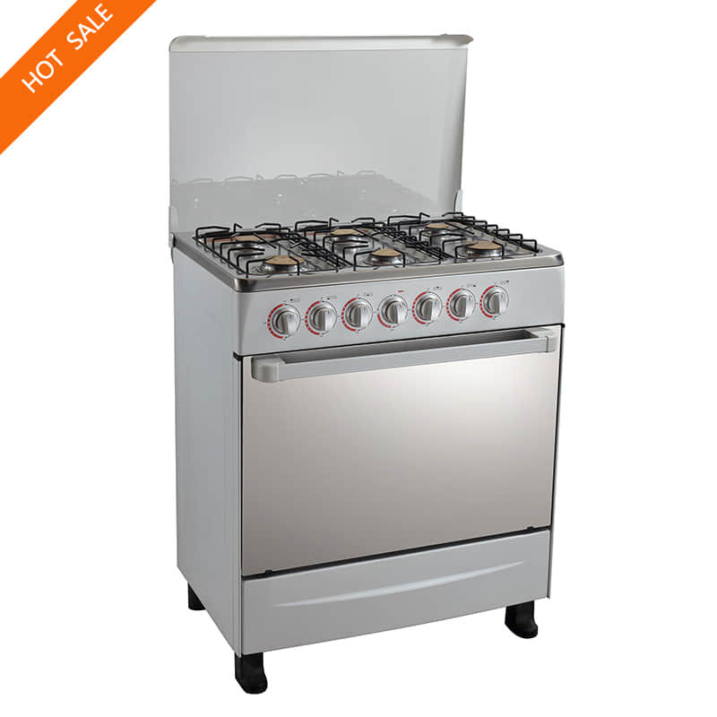 30inch 76cm freestanding gas range with 6 burner hot sell gas oven with stainless steel cooktop