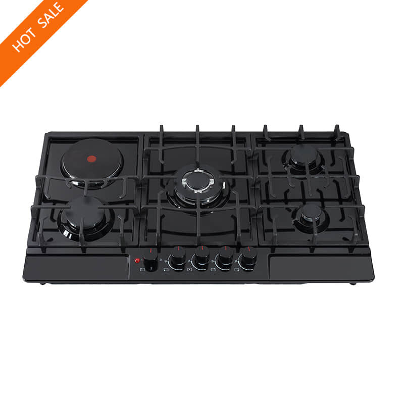 Electric Hot Plate With Gas Hob Stainless Steel Gas Cooktop 5 Burner Gas Stove