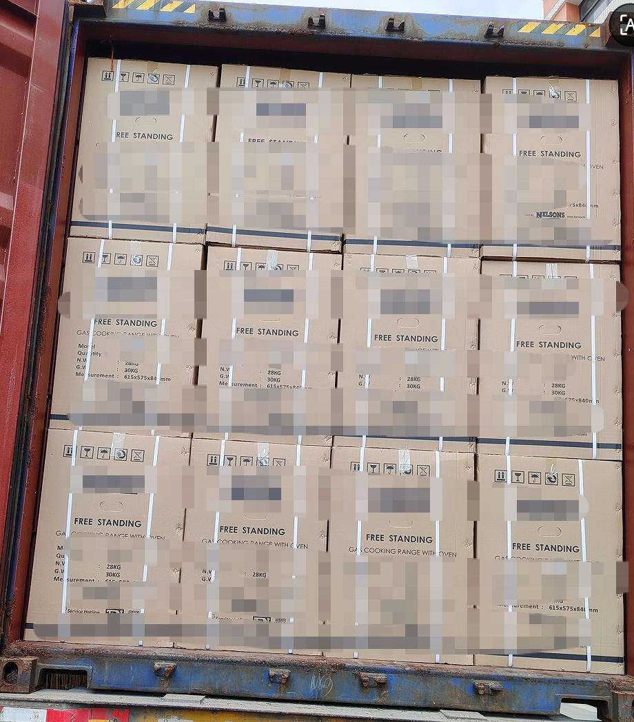 60cm gas burner with oven black color gas range-7