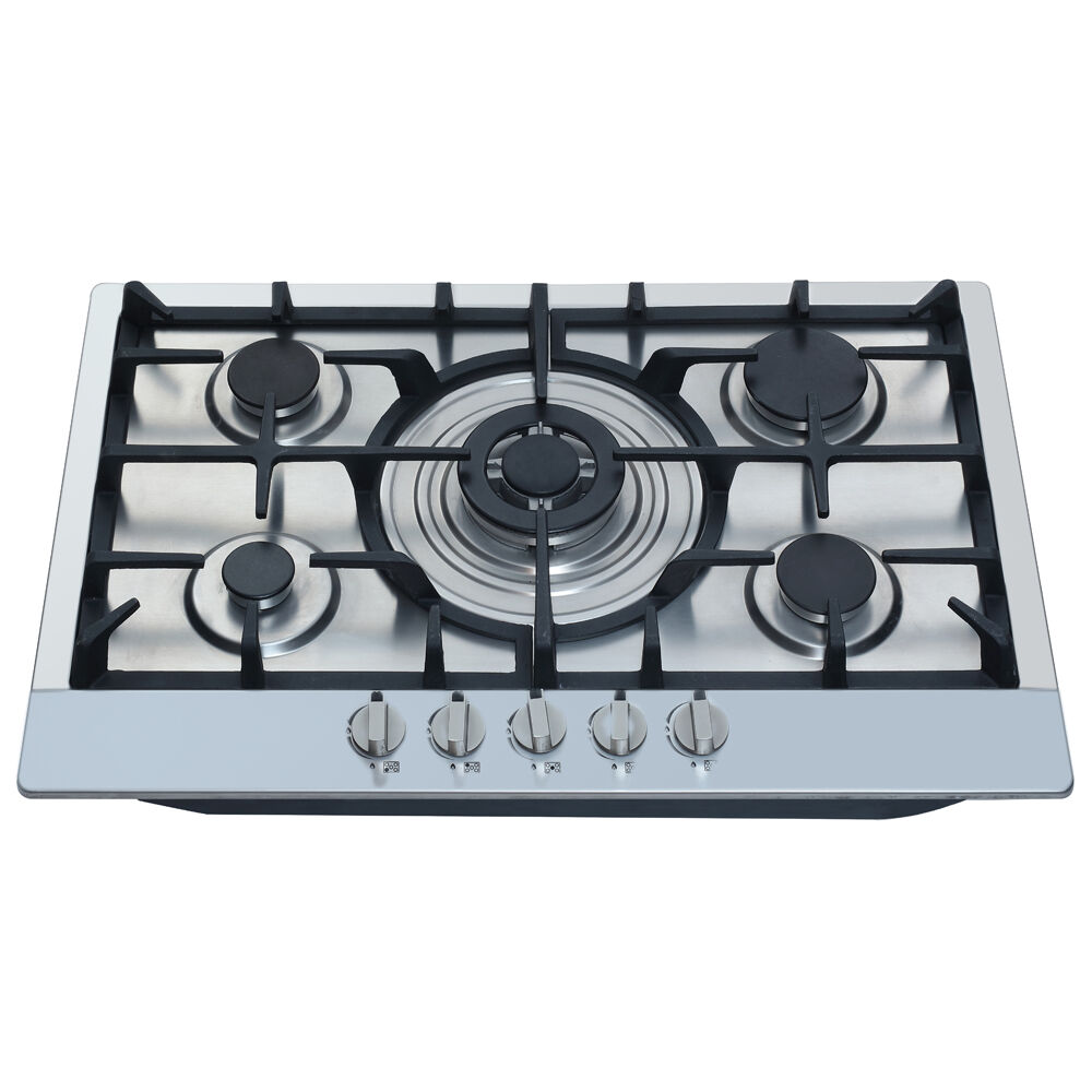 GS5S37 Factory Price Kitchen Appliance 5 Burner Gas Stove Stainless Steel Gas Hob