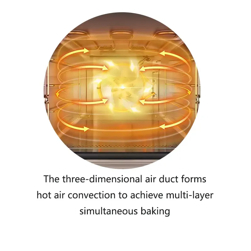 60cm gas burner with oven black color gas range-5