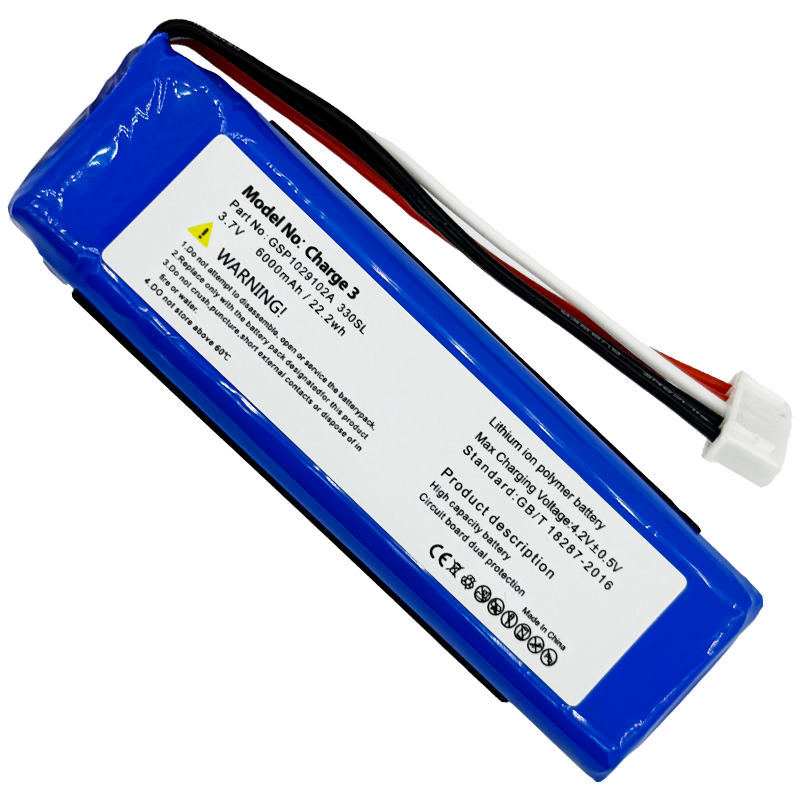 High-Performance 6000mAh Speaker Chargeable Battery Replacement GSP1029102A for JBL Charge3 330sl Sound Box