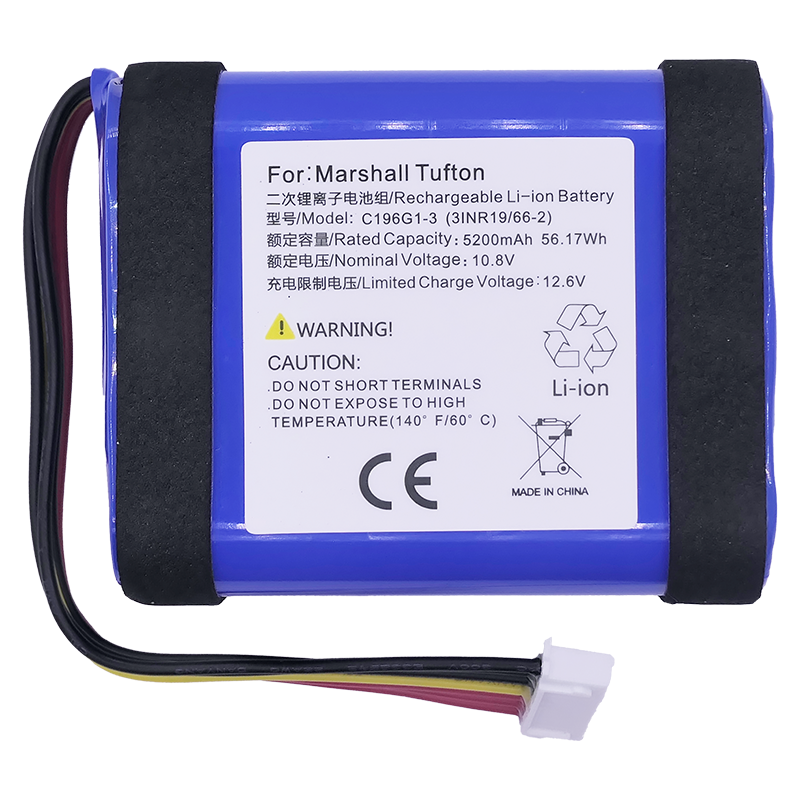 Smart-Detect 10.8v 5200mAh Lithium Batteries Replacement for Marshall Tufton Bluetooth Speaker