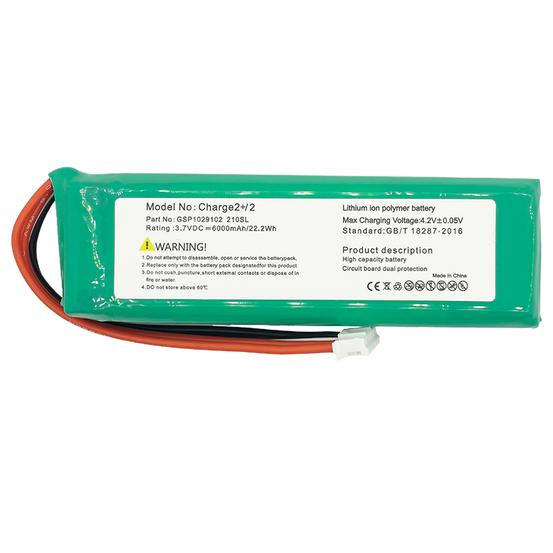 Fast-Charging 6000mAh Li-Polymer Replacement Battery for JBL Charge 2+ Speaker