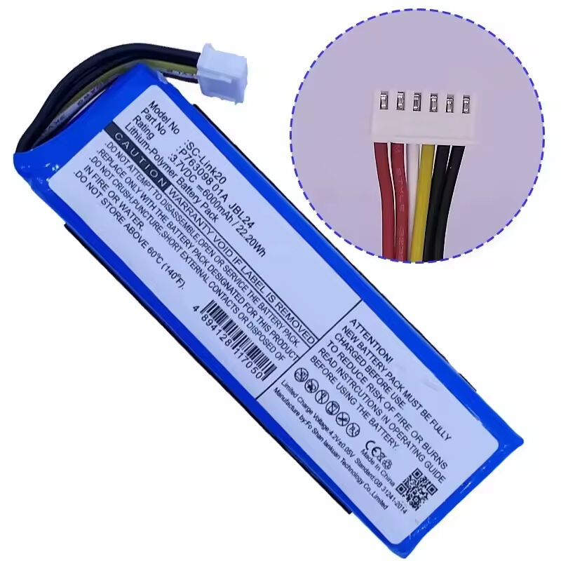  Dynamic Power 3.7v 6000mAh  Lithium Battery  Replacement for JBL Link20 Bluetooth Speaker