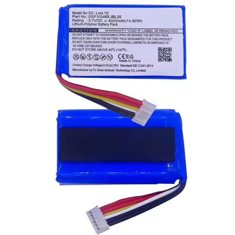 Compact 3.7v 3600mAh  Lithium Battery Replacement for JBL Link10 Bluetooth Speaker