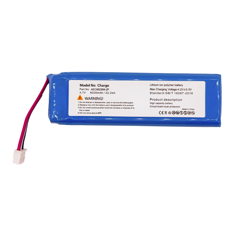 High-Capacity 6000mAh 3.6V Lithium Replacement Battery AEC982999-2P for JBL Charge 1 Bluetoot Speaker