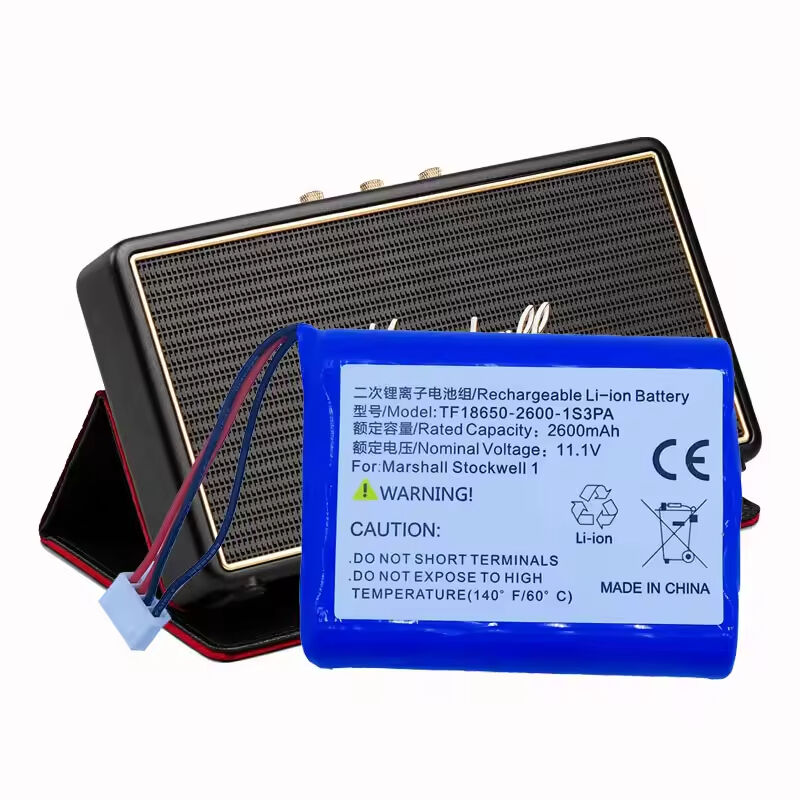 High-Sensitivity 11.1v 2600mAh Lithium Batteries Replacement for Marshall Stockwell 1 Wireless Audio 
