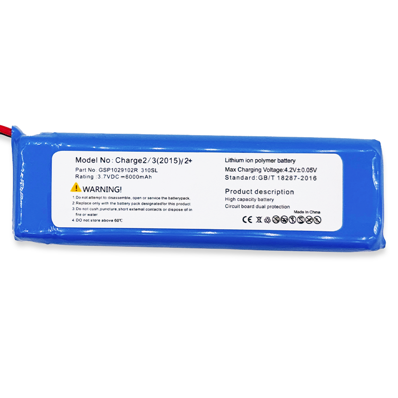 GSP1029102R 310sl Replacement Original Battery 3.7V 6000mAh for JBL Charge 2 Plus & Charge 3 2015 Version Bluetooth Speaker