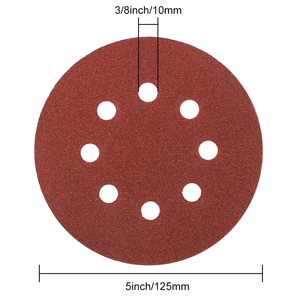 Red 8 Holes Abrasive Discs