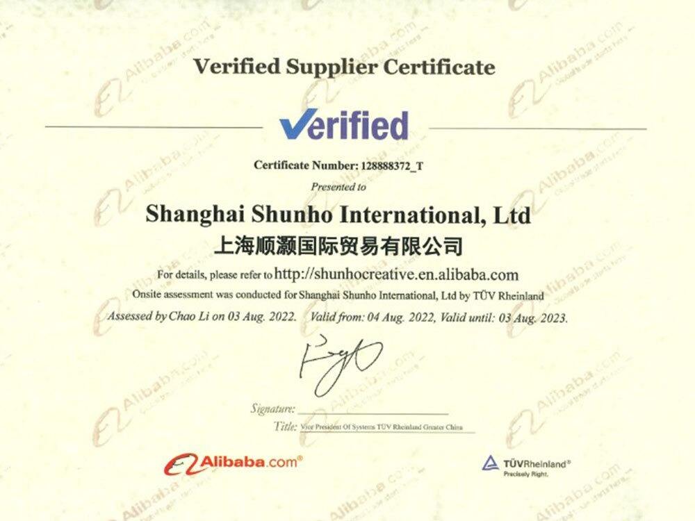 TUV Assessment for “Verified Supplier”