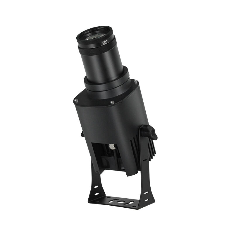 80W High Brightness Logo Projector Light – IP67 Waterproof Rotating Gobo with Remote for Outdoor Advertising
