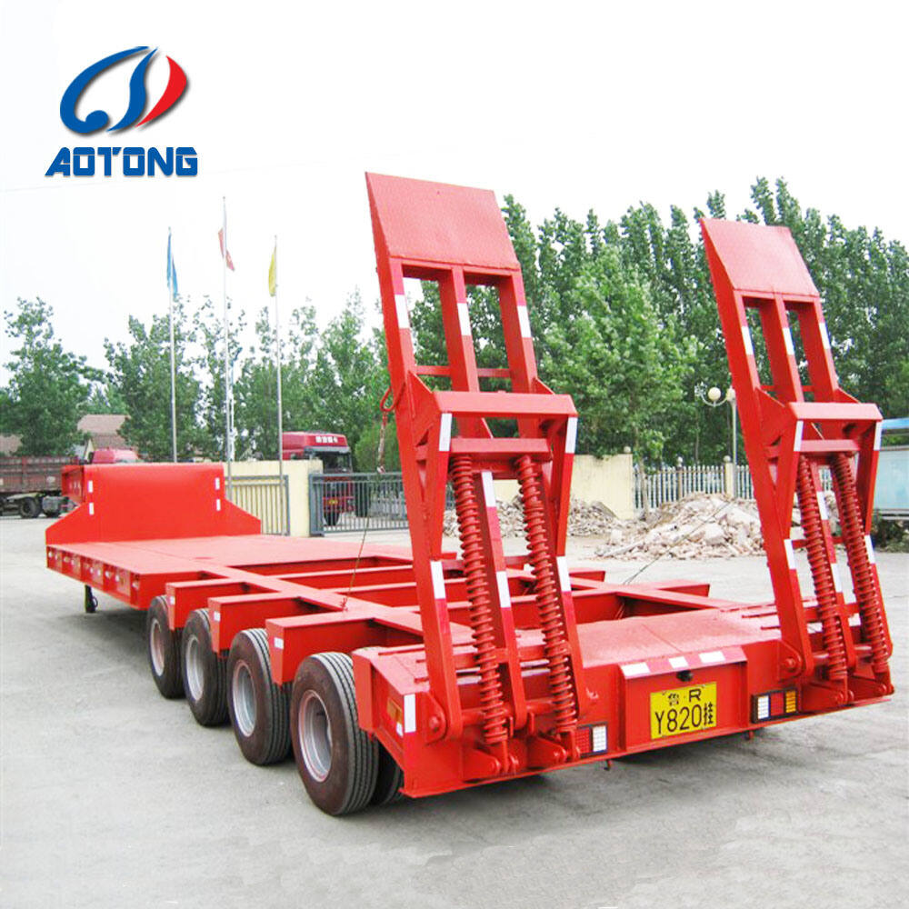 Line Axle Lowbed Truck Trailer