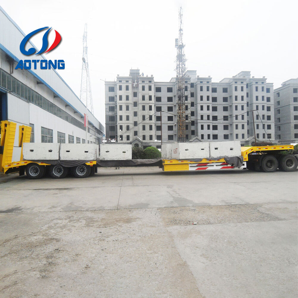 Extendable Lowbed Truck Trailer