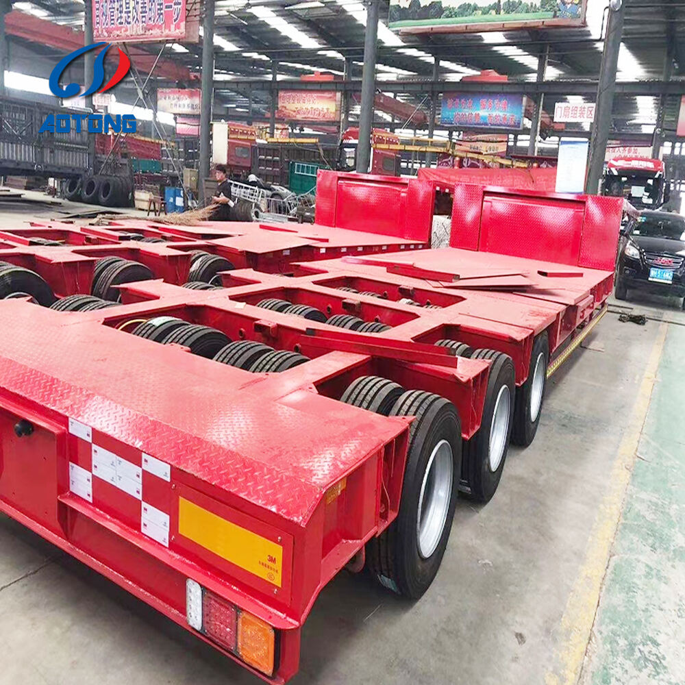 Line Axle Lowbed Truck Trailer