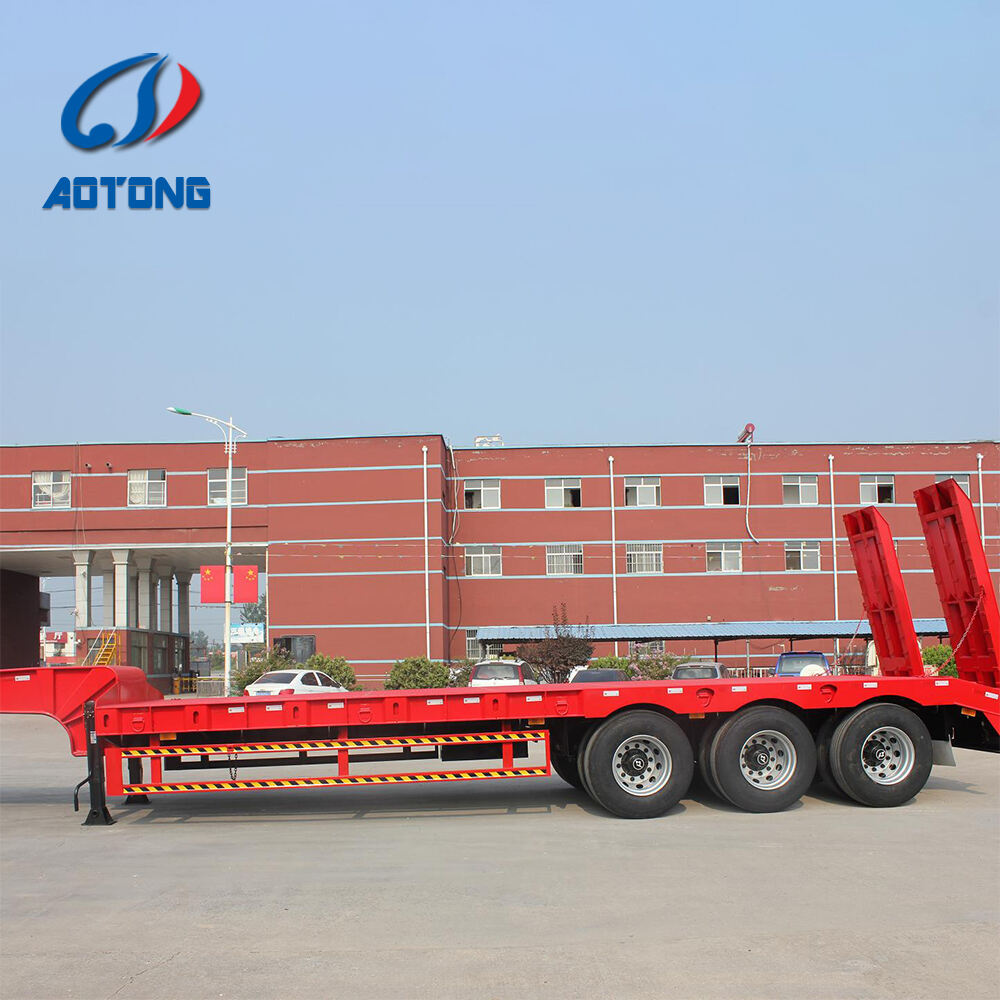 Premium Trailer Lowboy Hidrolik untuk Muatan Berat