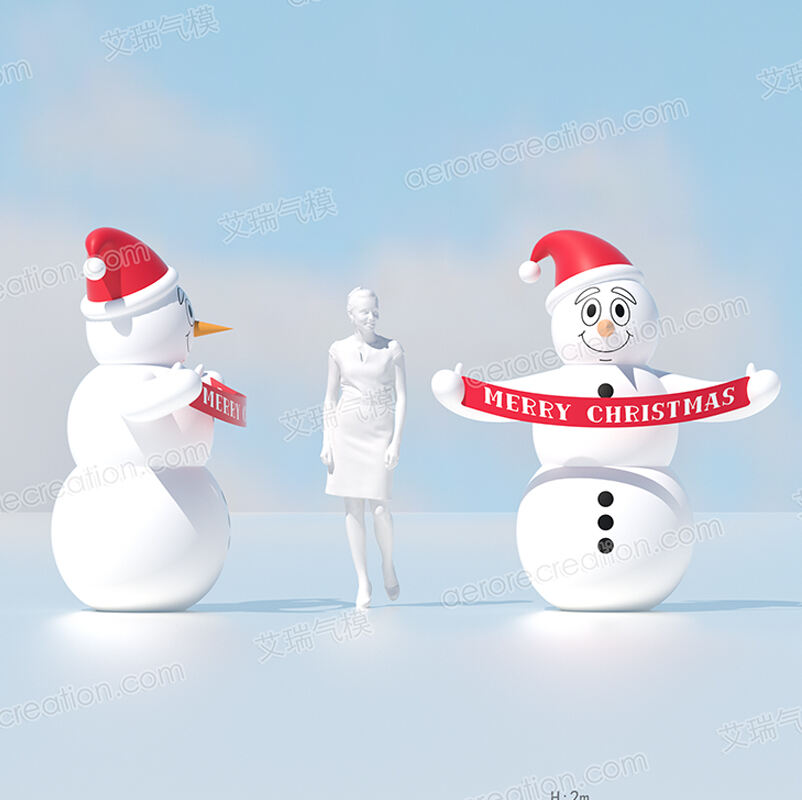 Merry Christmas Inflatable Xmas Snowman