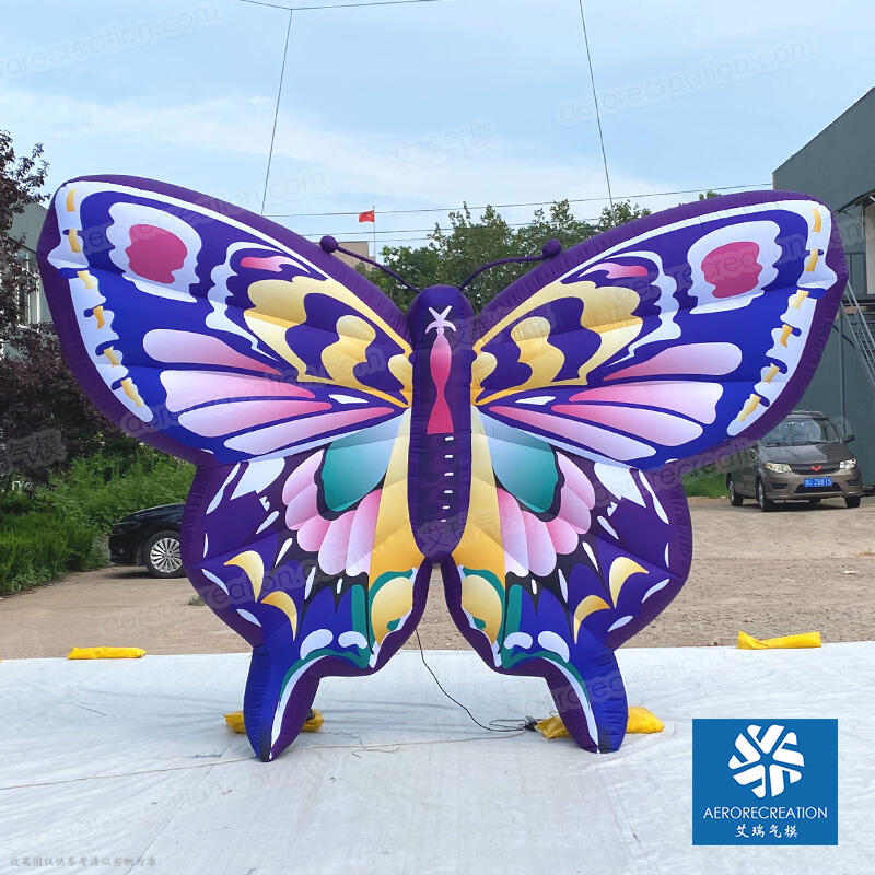 Hanging Inflatable Purple Butterfly