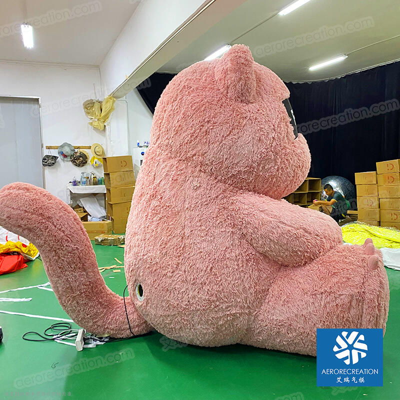 Cool Inflatable Plush Pink Bear