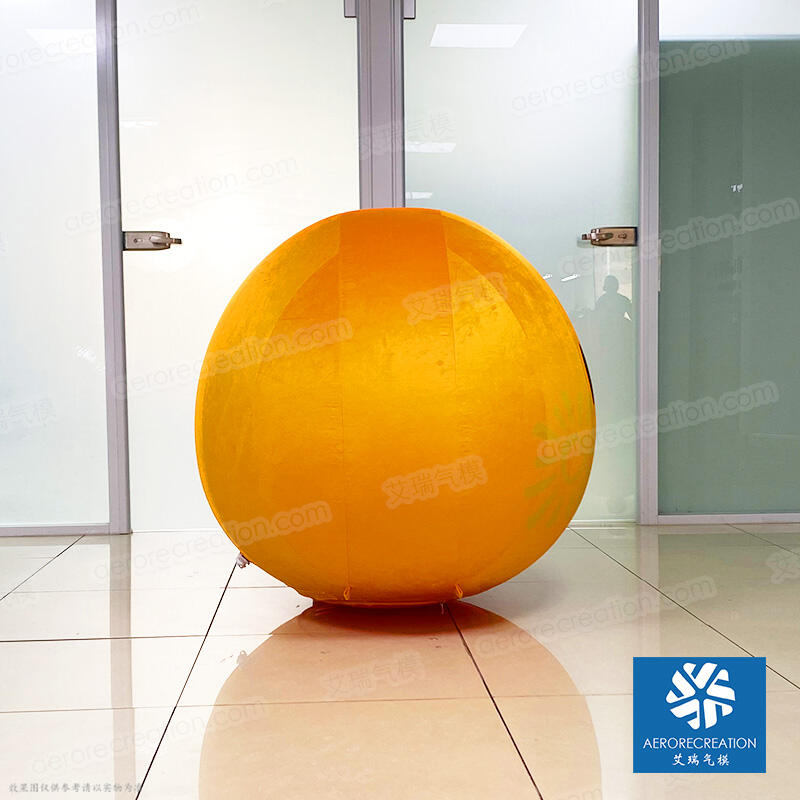 Customized Inflatable Orange with Facebook