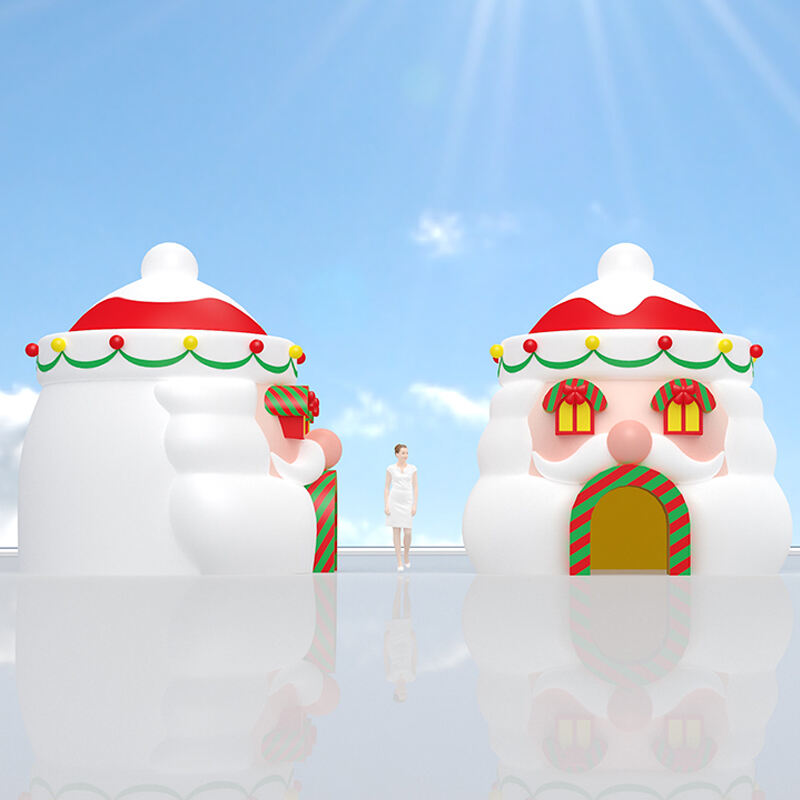 Customized White Inflatable Christmas House