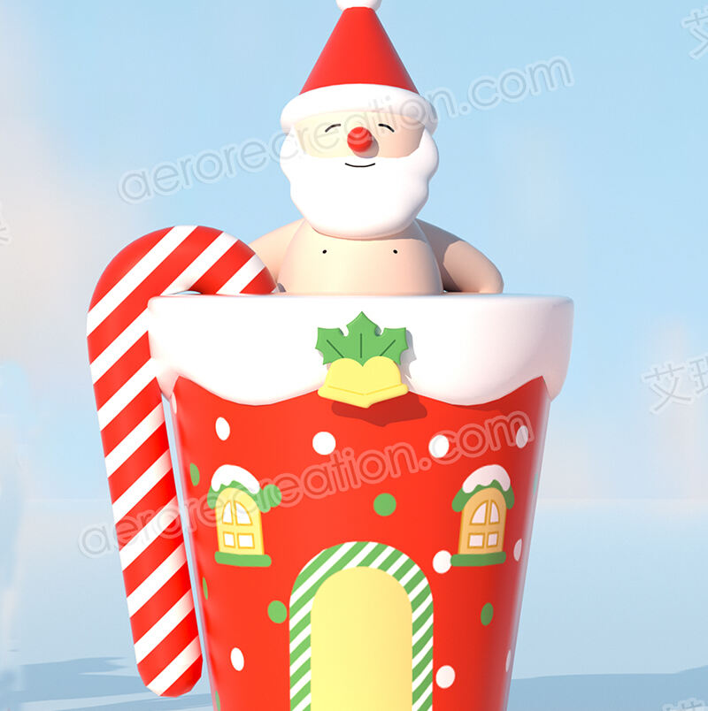 3m High Inflatable Cartoon Christmas