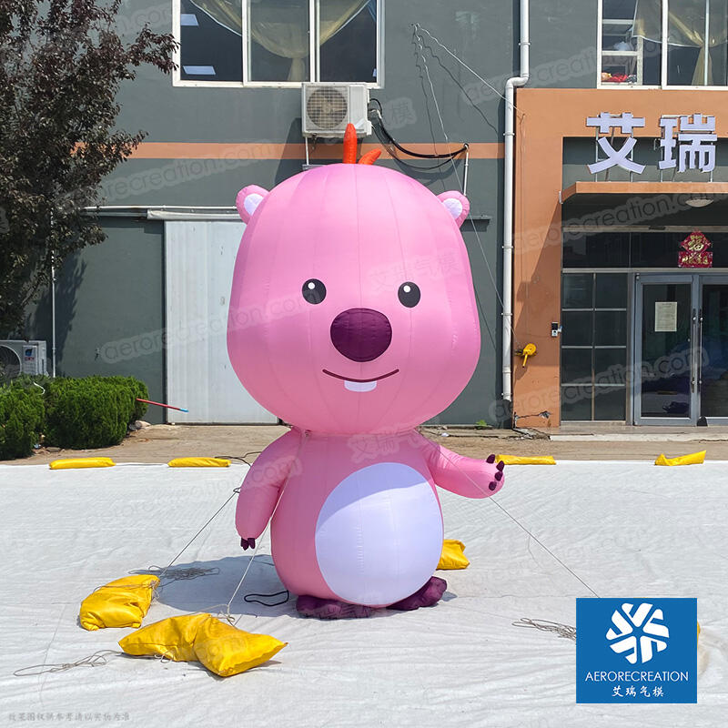 Promotion Inflatable Pink Loopy Cartoon