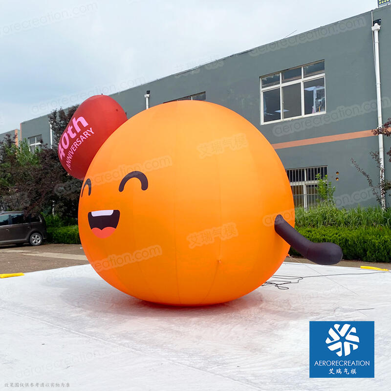 Giant Inflatable Orange Expression Ball