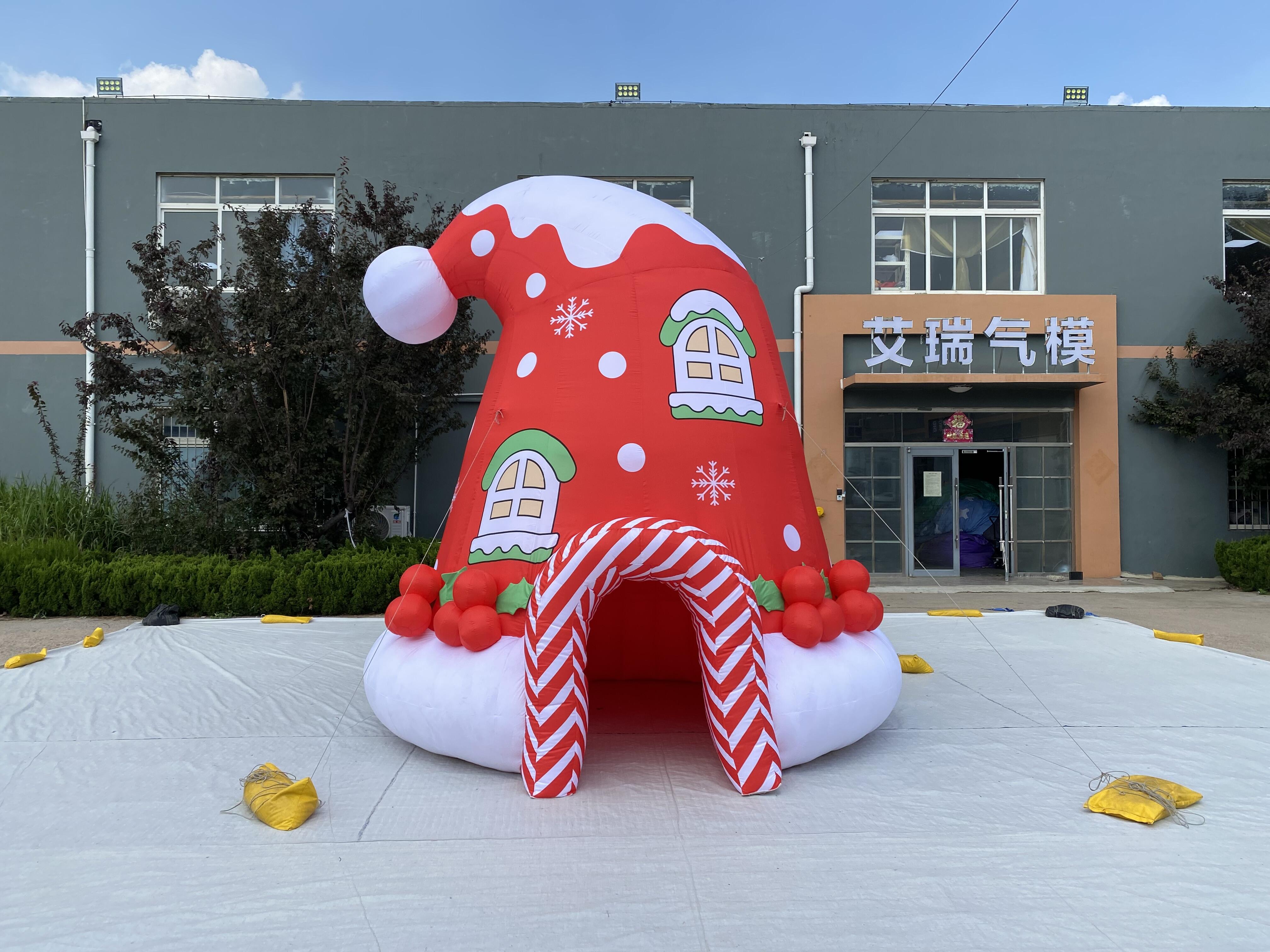 Customized Inflatable Christmas Hat Hole 