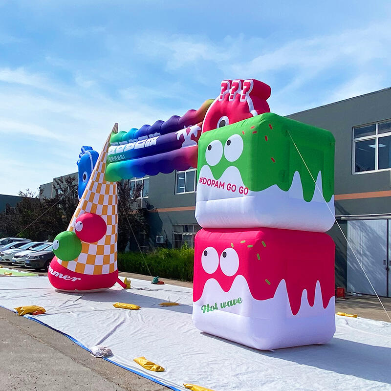 Inflatable ice cream theme Customized Arch