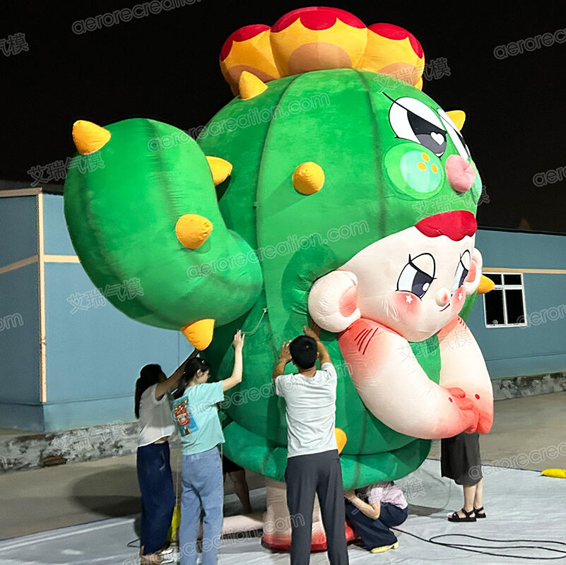 Super Cute Customized Inflatable Cactus Model