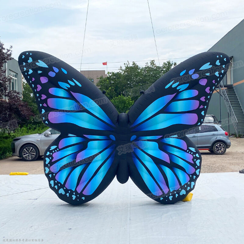 Mall Custom Inflatable Blue Butterfly