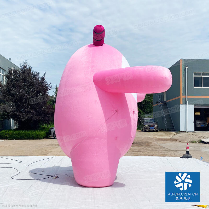 Cute Inflatable Pink Mascot