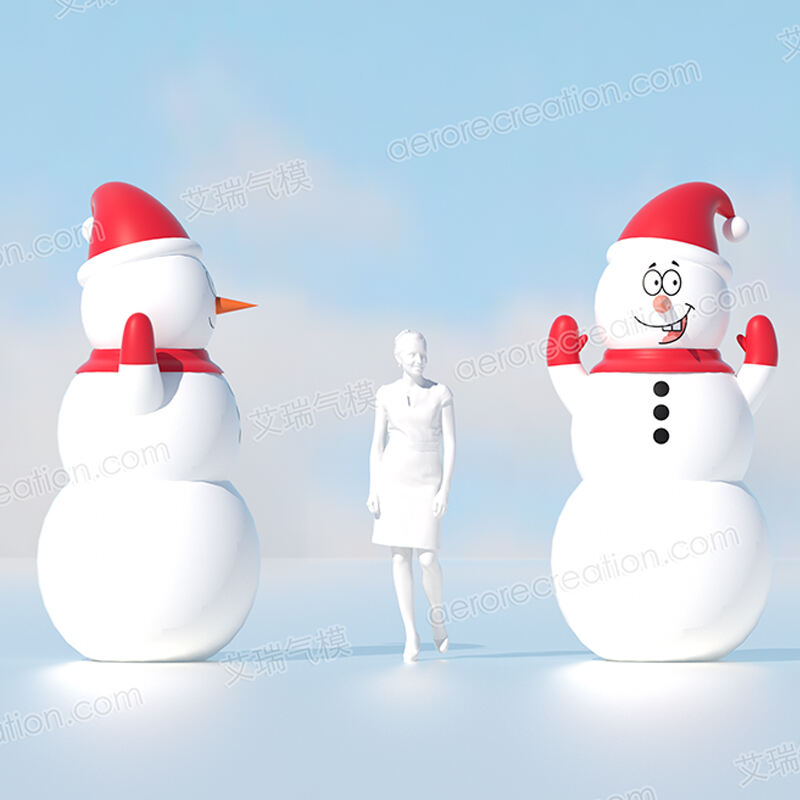 Crazy Inflatable Christmas Snowman