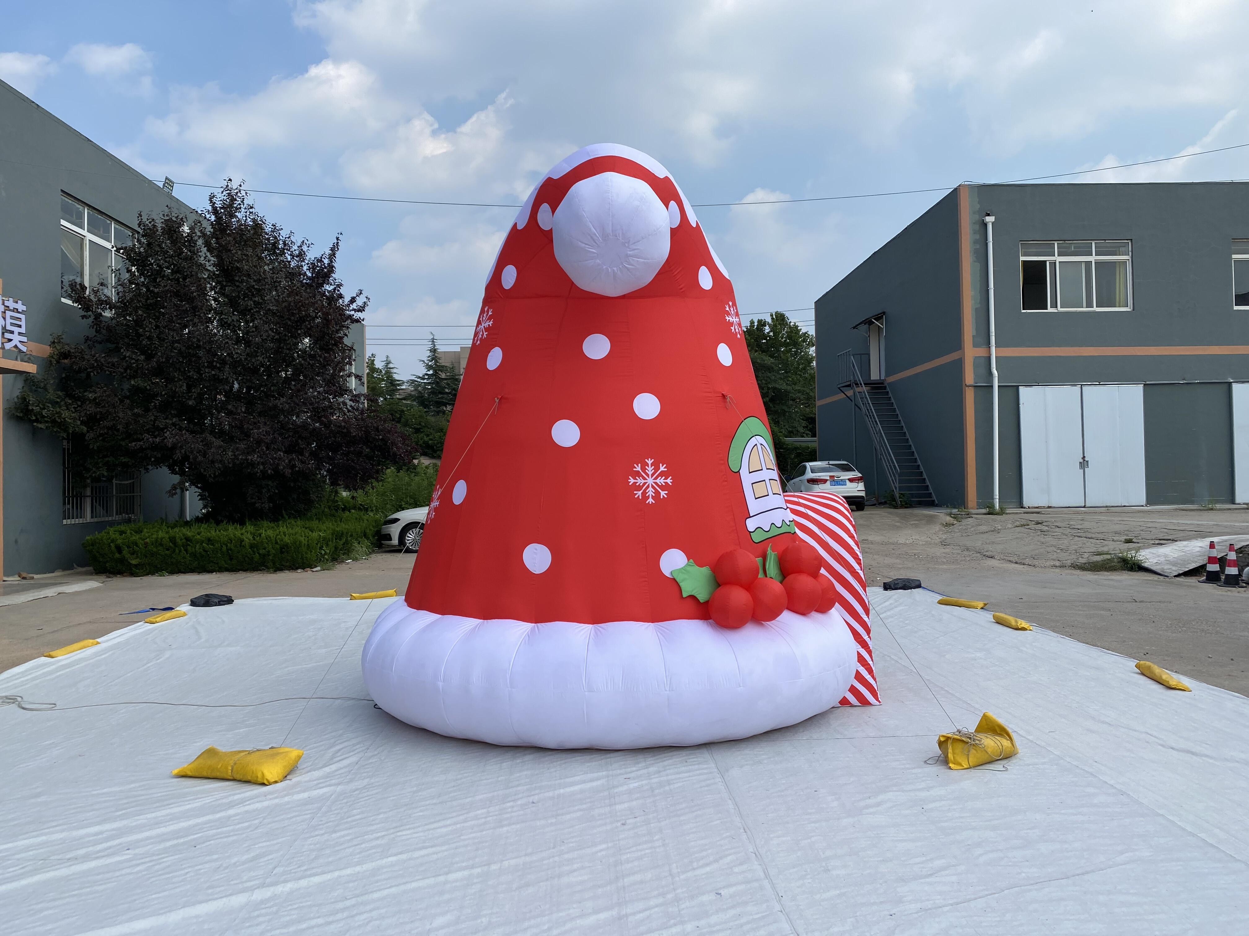 Customized Inflatable Christmas Hat Hole 