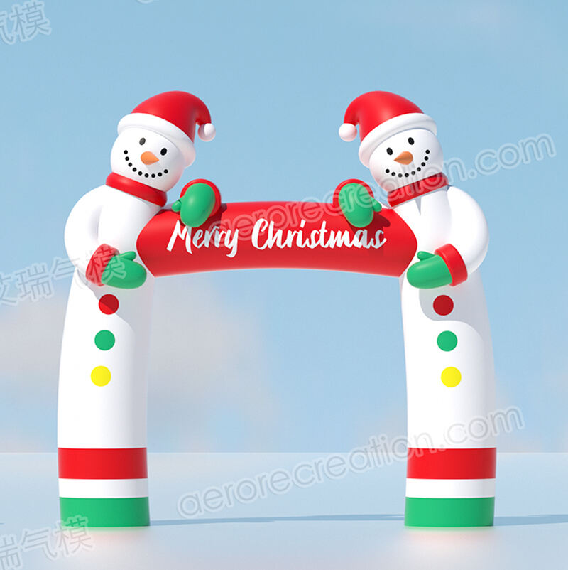 Promotion Inflatable Christmas Snowman Arch