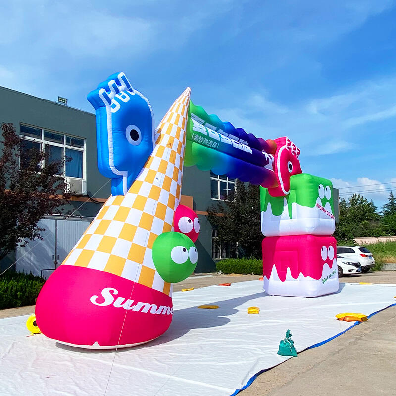 Inflatable ice cream theme Customized Arch