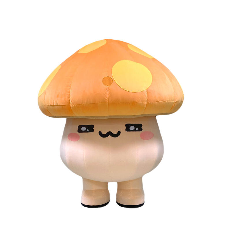 Cute Inflatable Walking Mushroom Mascot