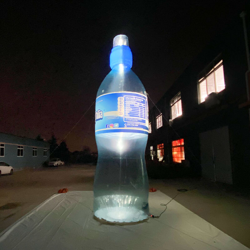 Inflatable transparent PVC water bottle