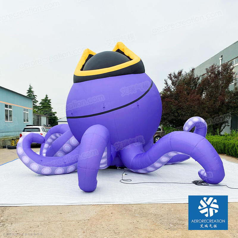 Inflatable Giant Purple Pirate Octopus