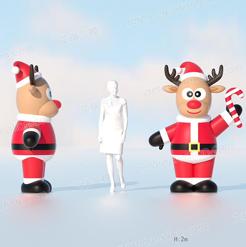 2m High Inflatable Christmas Elk Decoration