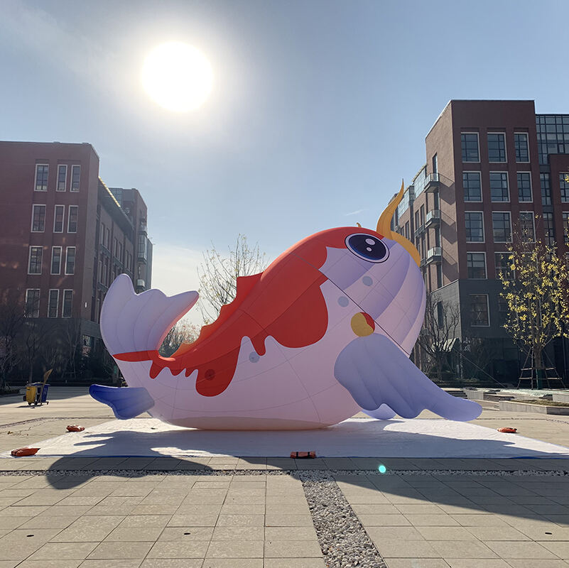 Outdoor 10m Inflatable Goldfish Model