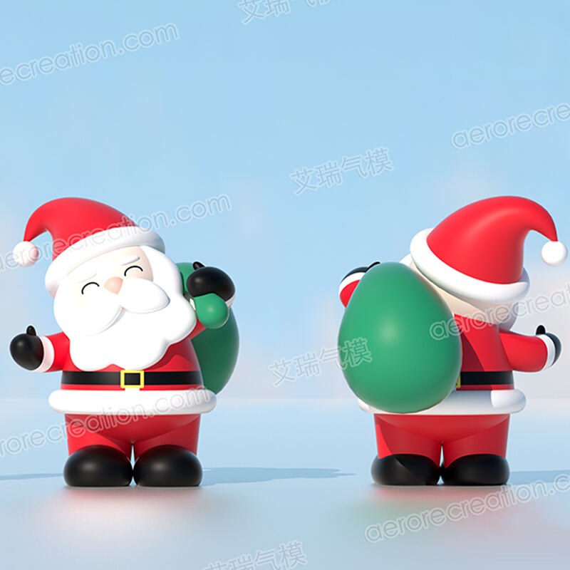 Cartoon Inflatable Santa Claus with Bag