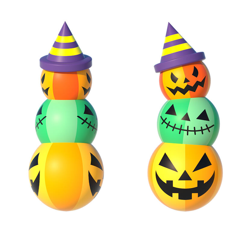 Inflatable Halloween Pumpkin Suit with Light