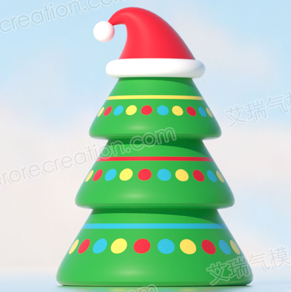 3m Inflatable Christmas Tree with Red Hat