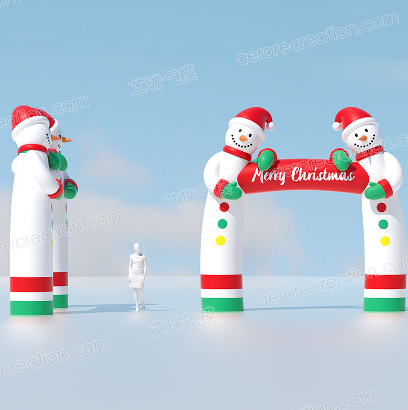 Promotion Inflatable Christmas Snowman Arch