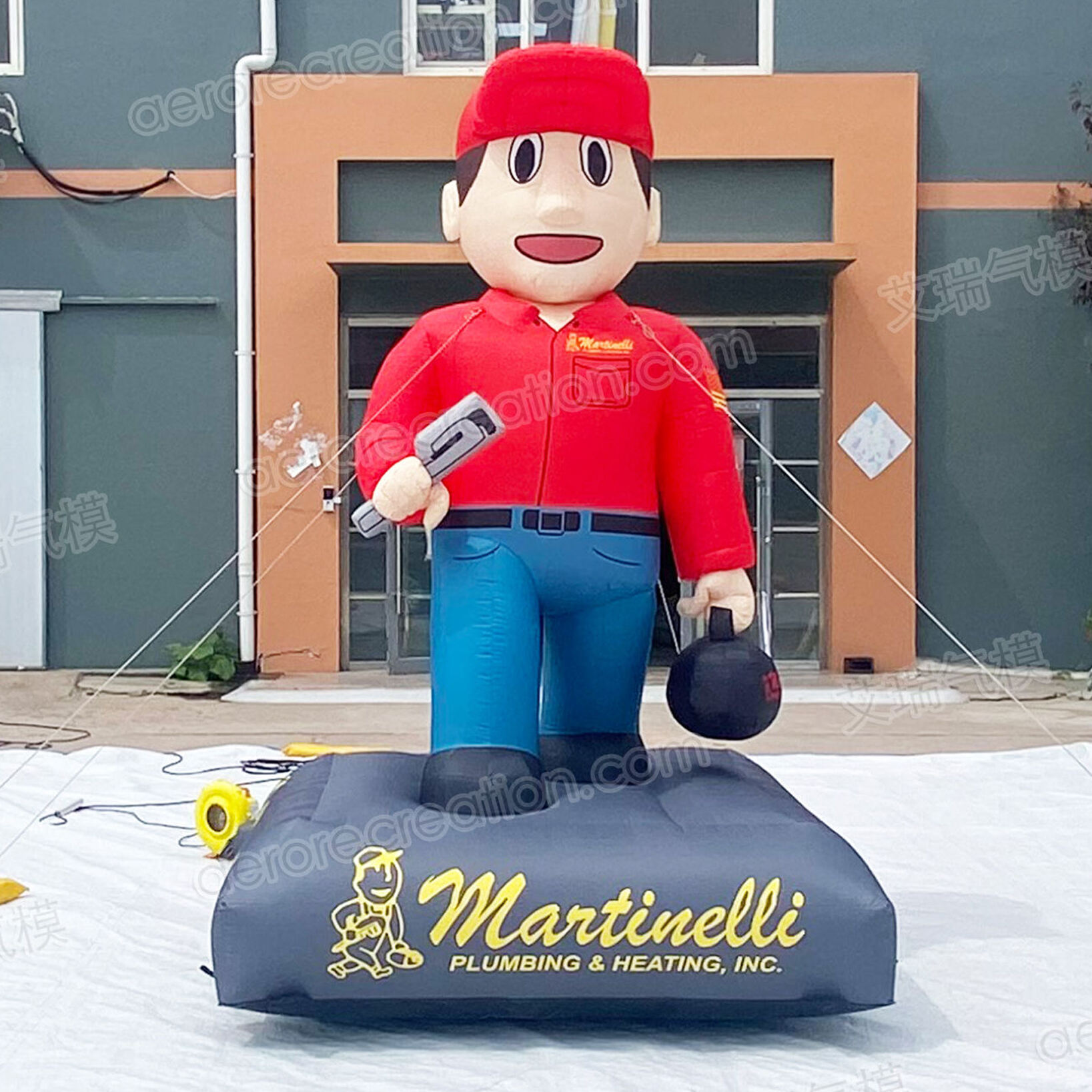 Custom Inflatable Cartoon Repairman Character